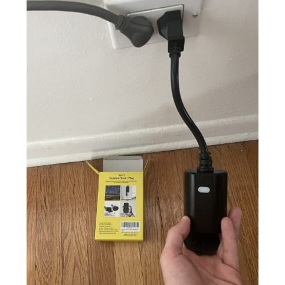 Matter Outdoor Smart Plug WiFi Heavy Duty Plug-in Outlet IP65 Waterproof